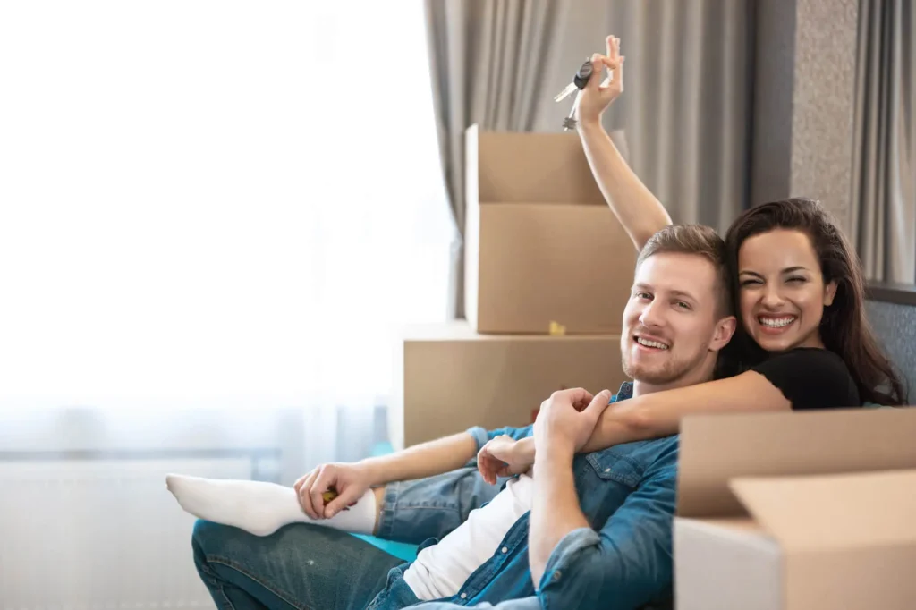 Relaxed Couple After Hiring Moving Company in Chesterfield MO
