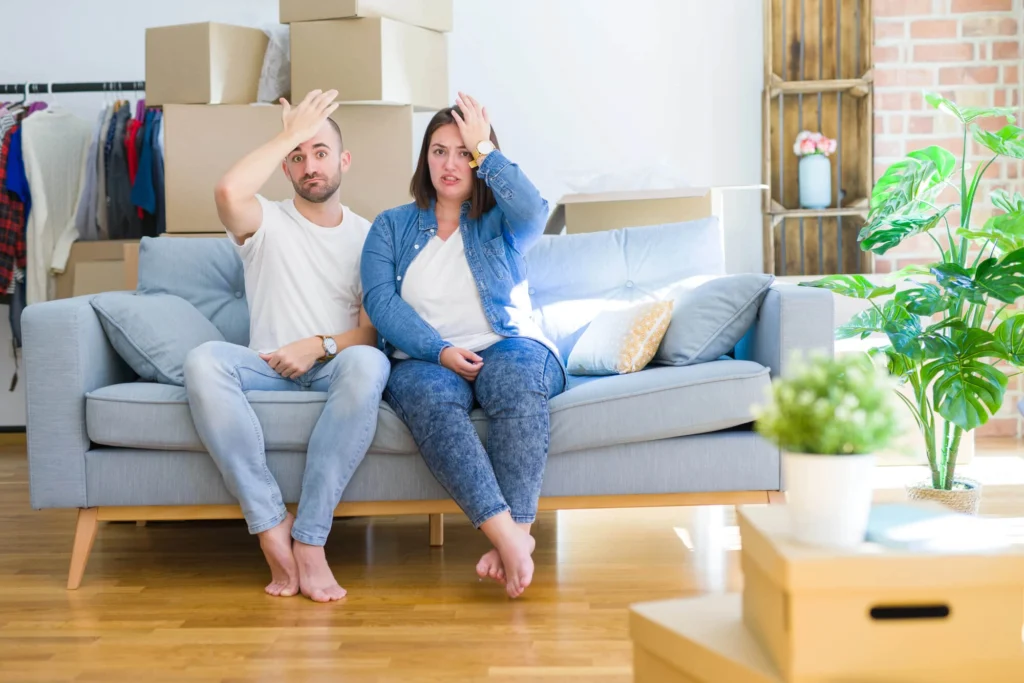 couple needing the help of Local Moving Companies