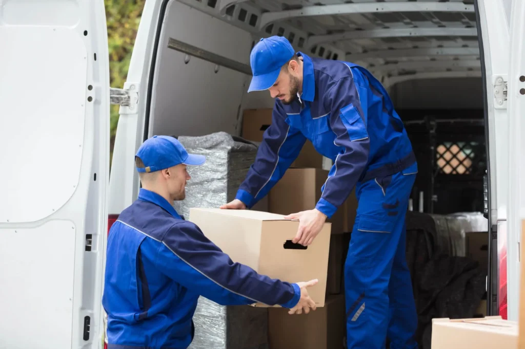 movers Morristown NJ packing a truck