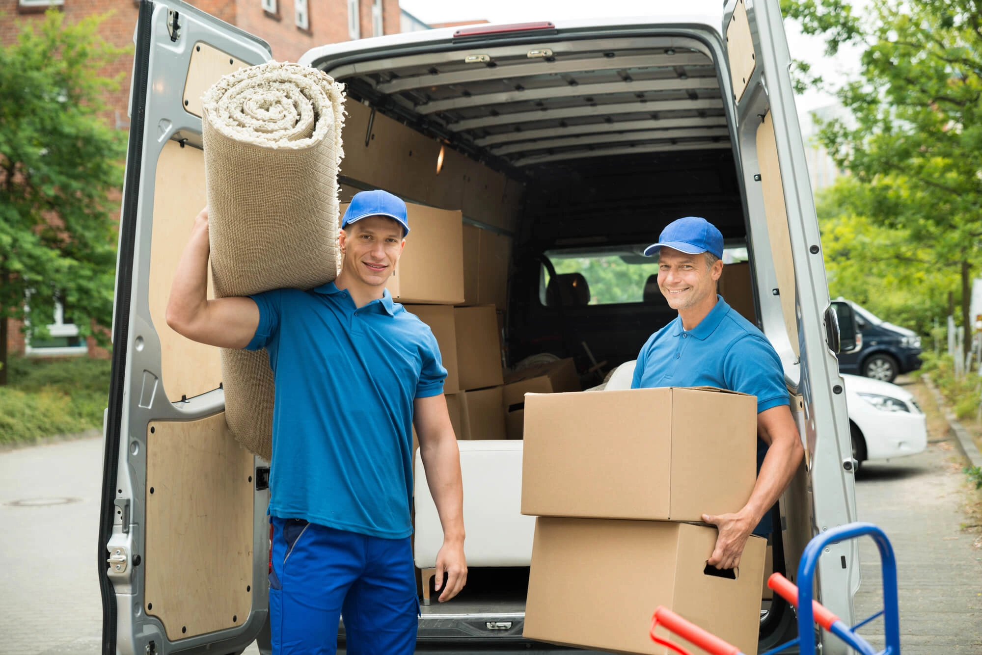 unloading items from truck by professional movers montgomery